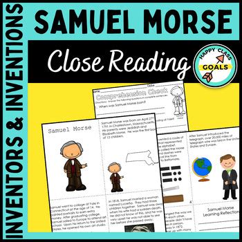 Samuel Morse - Inventions & Inventors Close Reading & Writing Activities