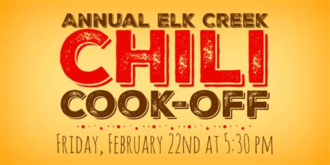 Chili Cookoff Banner 19 – Elk Creek Church