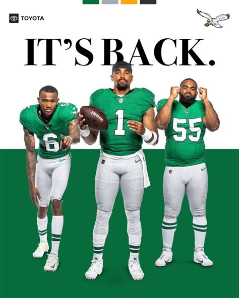 Photos Of Eagles Kelly Green Throwback Uniforms & Helmets Leak Online ...