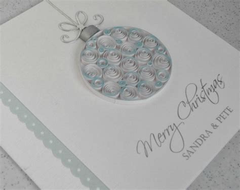 Paper Daisy Cards: Another quilled Christmas card design