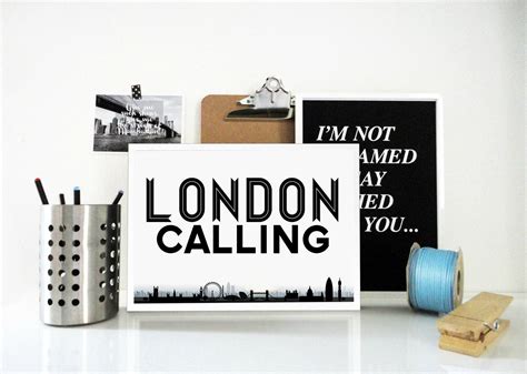 London Calling Art Print London Art London Poster | Etsy