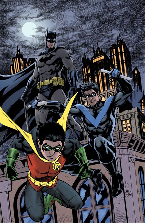 Batman, Robin, Nightwing colors by craigcermak on DeviantArt