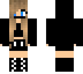 Black Hoodie Girl | Minecraft Skin