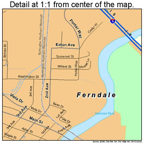 Ferndale Washington Street Map 5323620