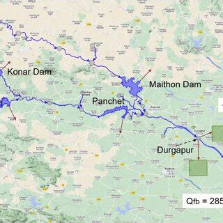 | WEB.BM modelling schematic of the Damodar River Basin. | Download ...