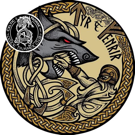 Happy Tyr’s Day. This is a logo I did for @tyr_and_fenrir . Tyr is a ...