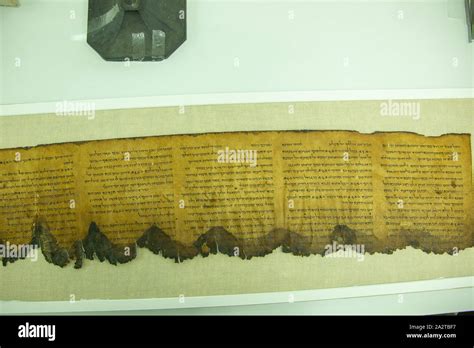 Dead Sea Scrolls in the Shrine of the Book in the Israel Museum ...