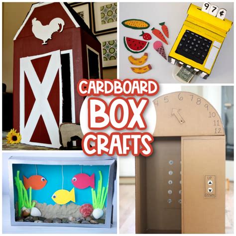 The CUTEST Cardboard Box Crafts for Kids - Messy Little Monster