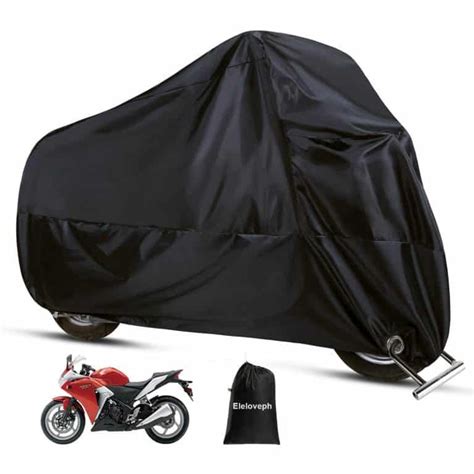 Eleloveph All Season Motorcycle Cover, Black | Motorcycle cover ...