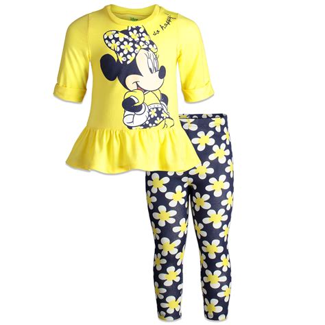 Disney - Disney Minnie Mouse Baby Girls Ruffle Tunic Shirt & Legging ...