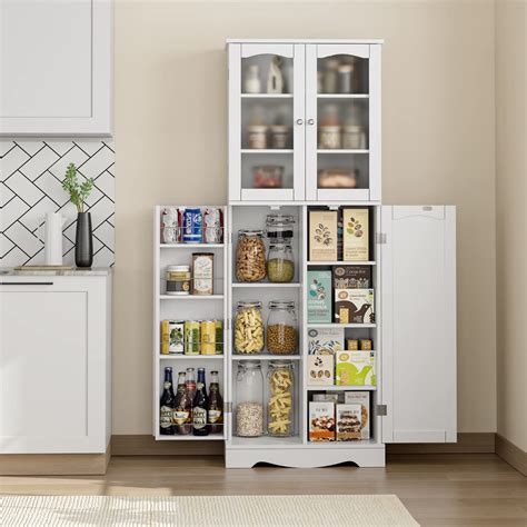 Buy HORSTORS 64" Pantry Cabinet, Kitchen Pantry Storage Cabinet, Food ...