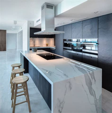 Waterfall Countertop Trend Flows Into US Kitchens