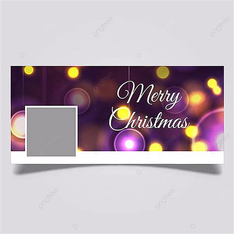 Merry Christmas Facebook Cover Page Template for Free Download on Pngtree