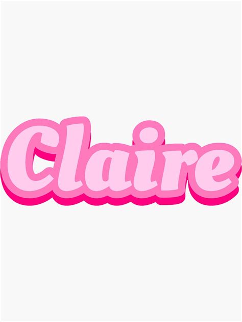 "Claire " Sticker for Sale by savdirtt | Redbubble