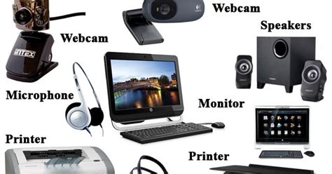 Output Devices(microphone,webcam,speaker,printer,monitor): - Smart Learning