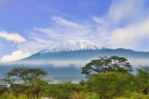 Pictures of the Snow-covered Kilimanjaro in Kenya Stock Photo - Image ...