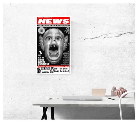 Weekly World News Bat Boy Mask 13" x 22" Showprint Poster – Per Diem ...