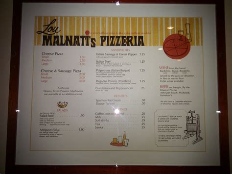 New Menu at Lou Malnati's