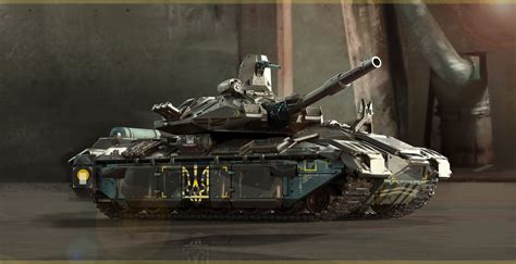 Futuristic Tank Concept by Denis Rutkovsky [1920 x 985] : TankPorn