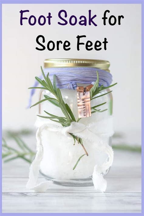 Foot Soak for Sore Feet - Magnesium Rosemary Foot Soak Recipe - The ...