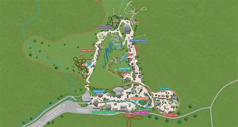 Dollywood 2018 Theme Park Map | Theme park map, Theme park planning ...