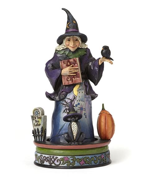 Take a look at this Jim Shore Smiling Witch Rotating Figurine today ...