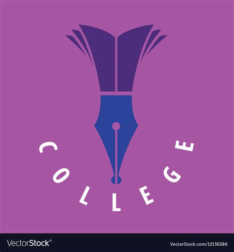 Logo college Royalty Free Vector Image - VectorStock