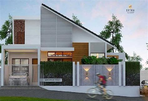 Bentuk Rumah Atap Miring - Desain id