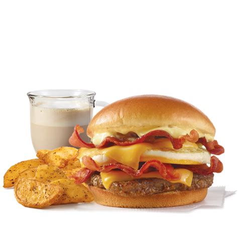 Breakfast Baconator Combo with Drink & Potatoes | Wendy's UK