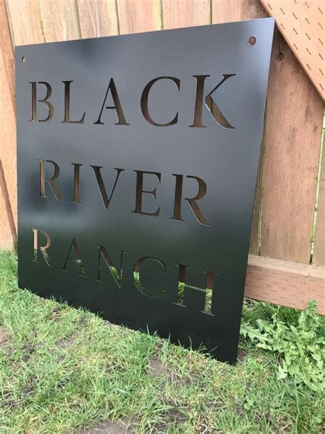 Custom Metal Ranch Entrance Sign Personalized - Etsy | Entrance sign ...