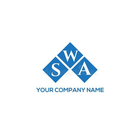 SWA Letter Logo Design on White Background. SWA Creative Initials ...