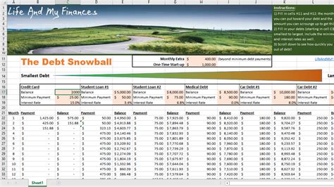 This Spreadsheet Calculates When You'll Pay Off Debt With The Snowball ...