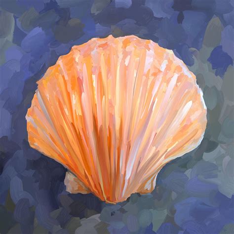 paintings of seashells | Seashell I Painting - Seashell I Fine Art ...