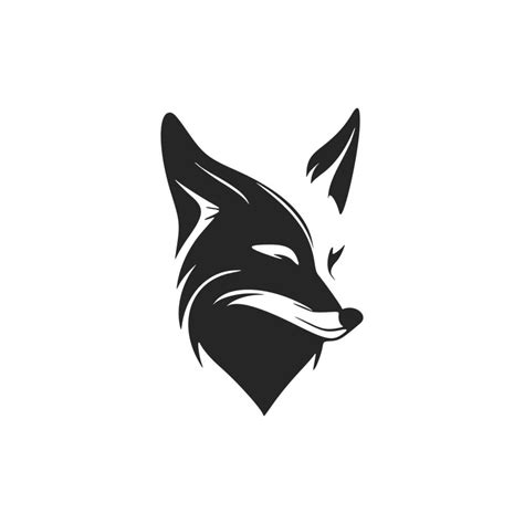 A stylish black and white fox logo vector perfect for your brand ...