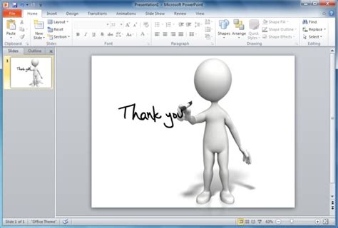 Finish Your PowerPoint Presentations With Animated Thank You Clipart