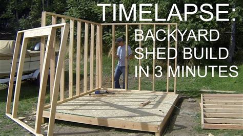 Complete Backyard Shed Build In 3 Minutes - iCreatables Shed Plans ...