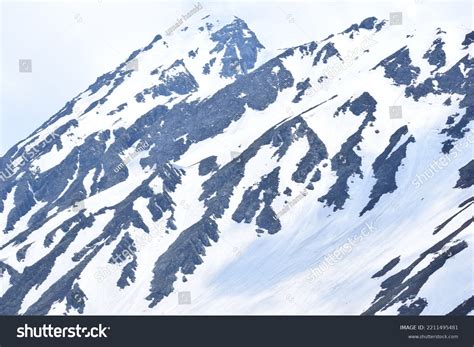 Mountain Peaks Greater Himalayas Covered Snow Stock Photo 2211495481 ...