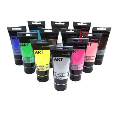 Acrylic Paint Set 75ml 12 Pack | Hobbycraft