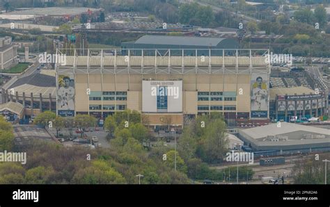 An aerial view of Elland Road ahead of the Premier League match Leeds ...