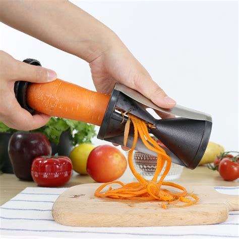 Spiral Slicer Kitchen Vegetable Zucchini Carrot Pasta Spiralizer Compa ...