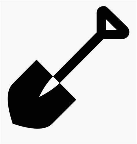 Shovel Vector Png Clip Transparent Library - Shovel Icon Png , Free ...