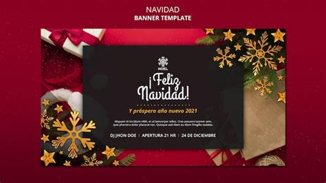 Premium PSD | Feliz navidad banner template