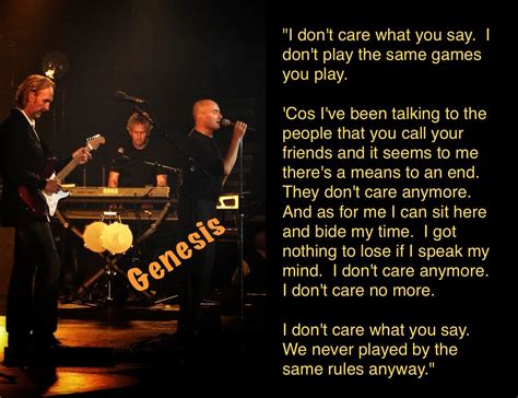 Genesis | Music quotes, Lyric quotes, Words