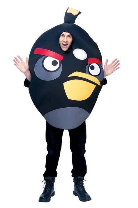 Adult Angry Birds Black Bird Costume - CostumePub.com