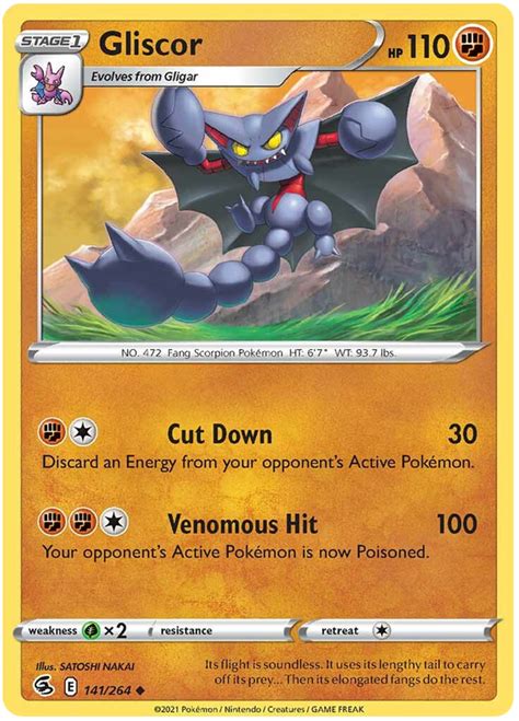 Gliscor - Fusion Strike #141 Pokemon Card