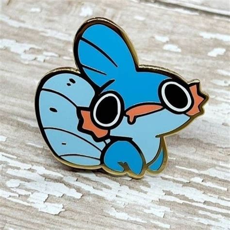 Derpy Mudkip Meme Brooch Enamel Pin Pokémon Fan Favorite - Etsy