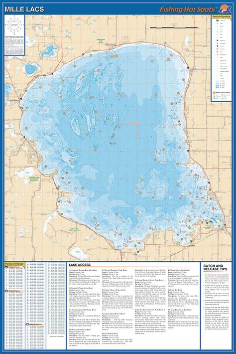 Mille Lacs Fishing Map