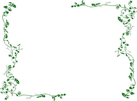 Green Vine Border Clip Art at Clker.com - vector clip art online ...