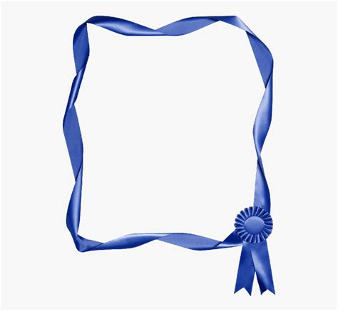 Hd Blue Ribbon Border Clip Art , Free Unlimited Download - Ribbon ...