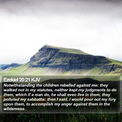 Ezekiel 20 Scripture Images - Ezekiel Chapter 20 KJV Bible Verse Pictures